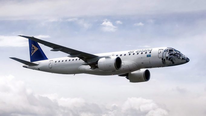 Air Astana Recebe Seu Primeiro Jato Embraer E E Poder A Reo