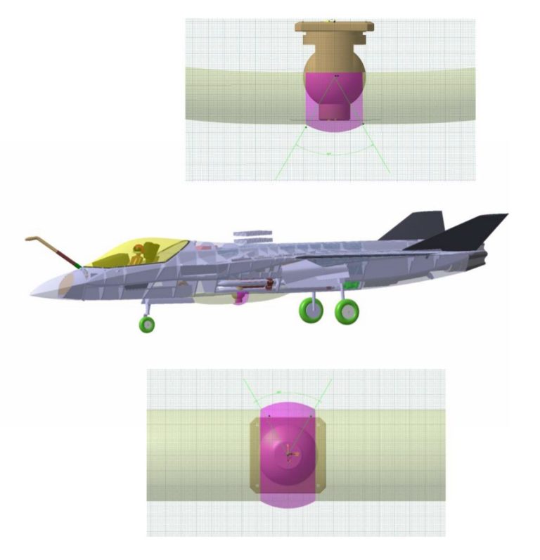 Conceito de caça stealth da Saab canhão a laser Poder Aéreo