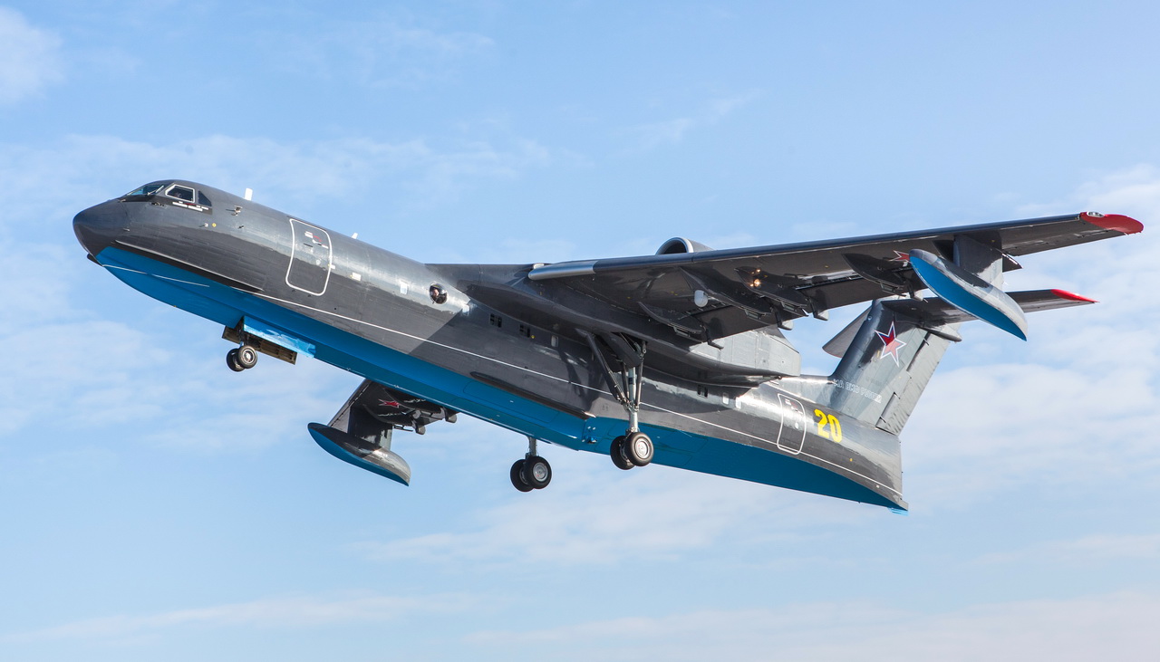 Rússia pretende produzir em série o avião anfíbio Be-200