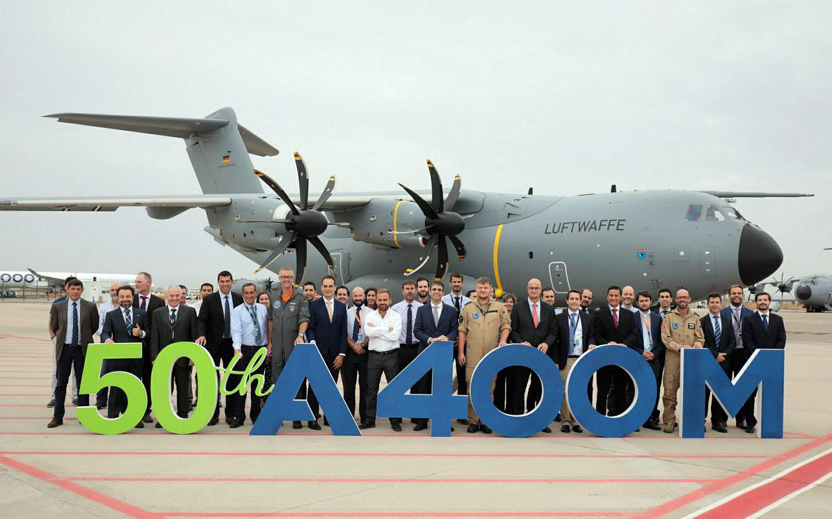 Airbus Defence And Space Entrega O 50º A400M - Poder Aéreo – Aviação ...