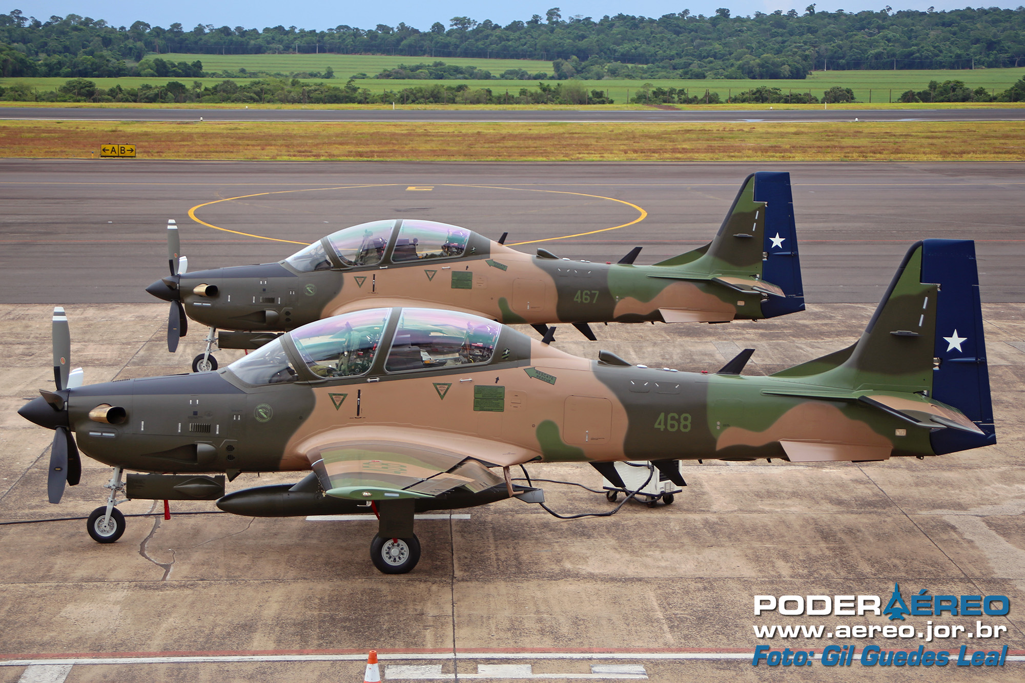 A-29 Super Tucanos Do Chile Em Foz Do Iguaçu - PR - Poder Aéreo ...