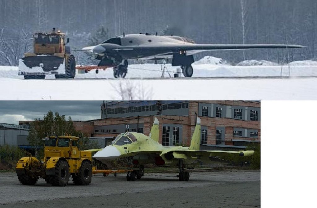 5th gen light mulltirole fighter/Mikoyan LMFS - Page 18 Drone-de-combate-russo-e-o-Su-34-1024x672